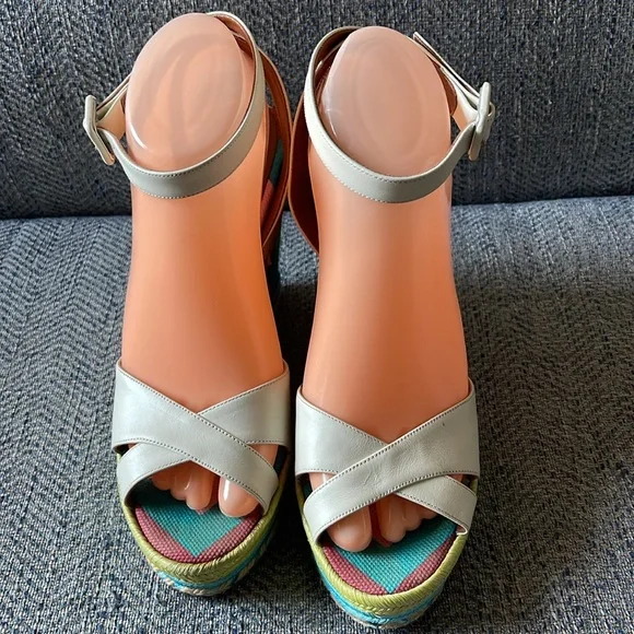 Valentino rainbow espadrille wedges Size: 39 - Picture 3 of 16
